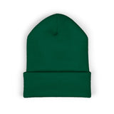 Embroidered PITTED Classic Beanie (White Text)