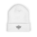 Embroidered PITTED Classic Beanie (Black Text)