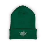 Embroidered PITTED Classic Beanie (White Text)