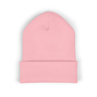 Embroidered PITTED Classic Beanie (White Text)