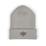 Embroidered PITTED Classic Beanie (Black Text)