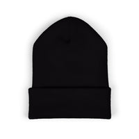 Embroidered PITTED Classic Beanie (White Text)
