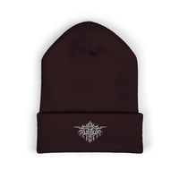 Embroidered PITTED Classic Beanie (White Text)