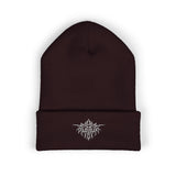 Embroidered PITTED Classic Beanie (White Text)