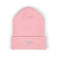 Embroidered PITTED Classic Beanie (White Text)