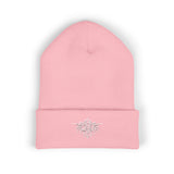 Embroidered PITTED Classic Beanie (White Text)